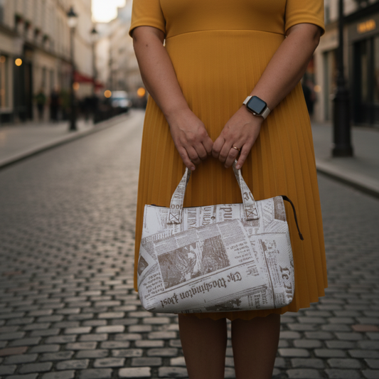 AURORA - Borsa fatta a mano modello Top Handle - Prodotto artigianale