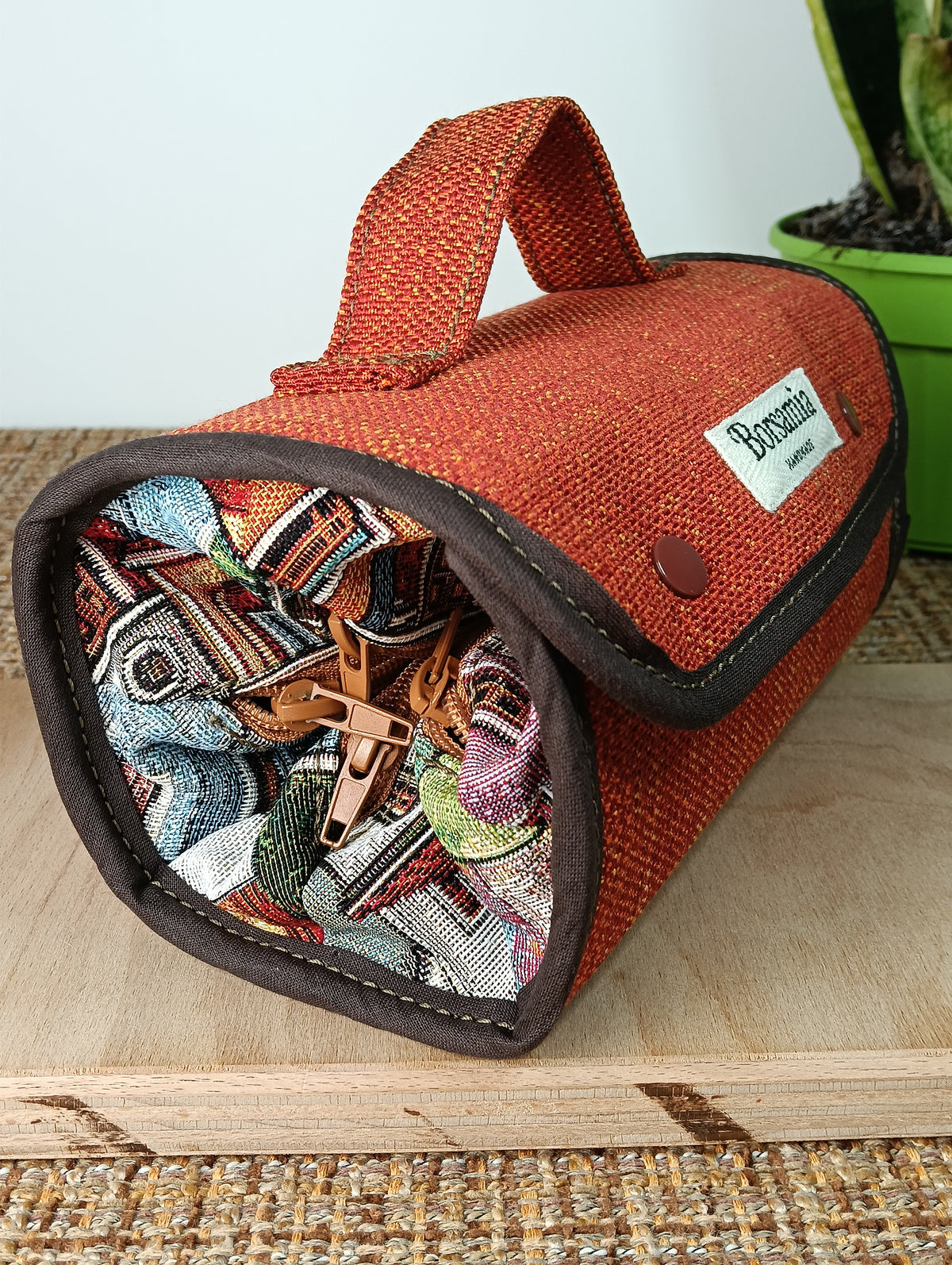 BEAUTY CASE - Organizer arrotolabile fatto a mano - Prodotto artigianale
