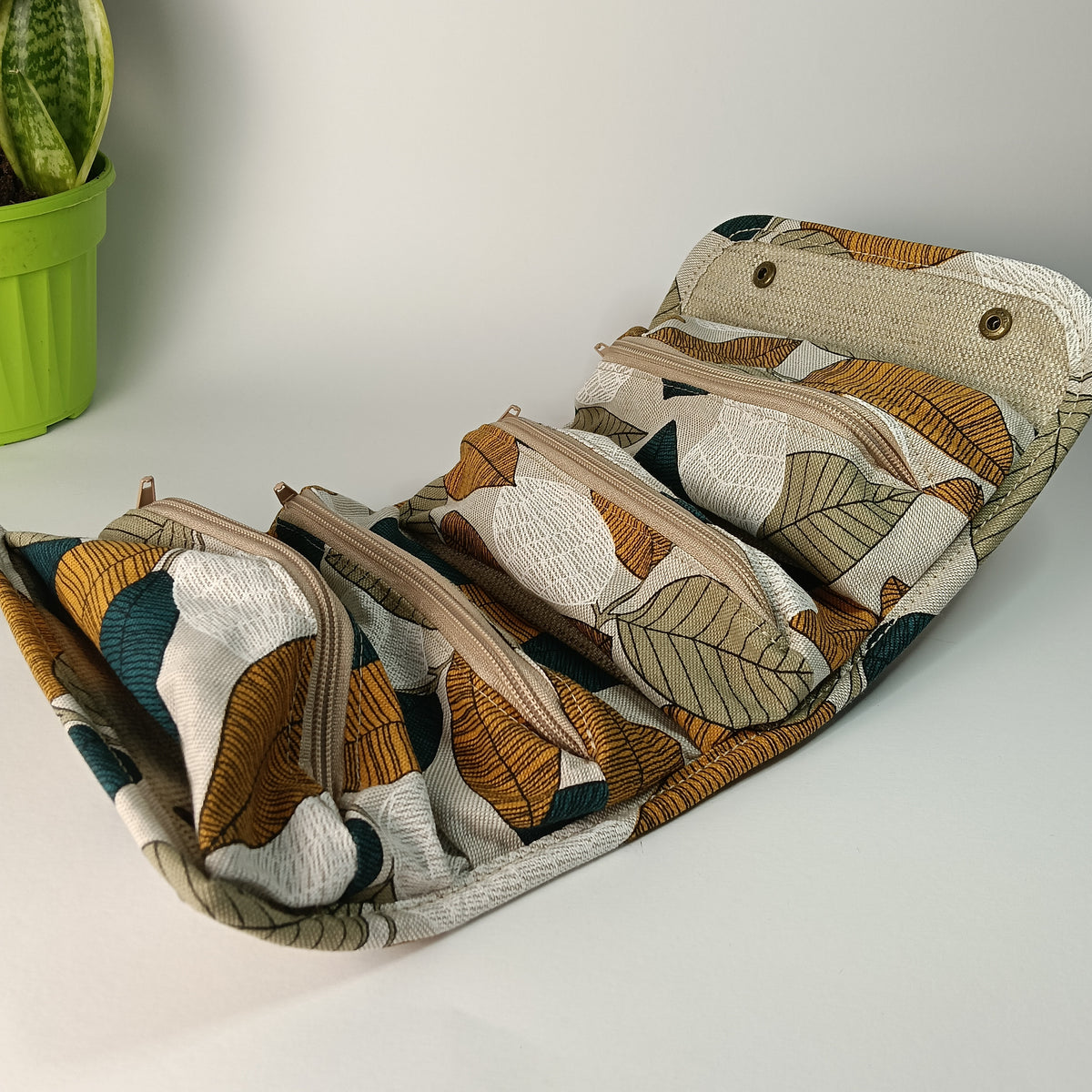 BEAUTY CASE - Organizer arrotolabile fatto a mano - Prodotto artigianale