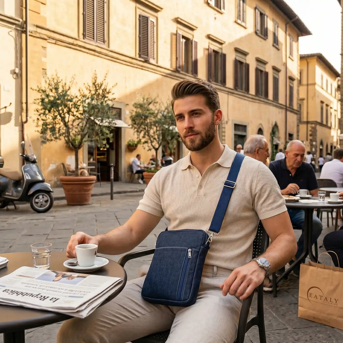 BORSELLO - Borsello uomo fatto a mano - Prodotto artigianale
