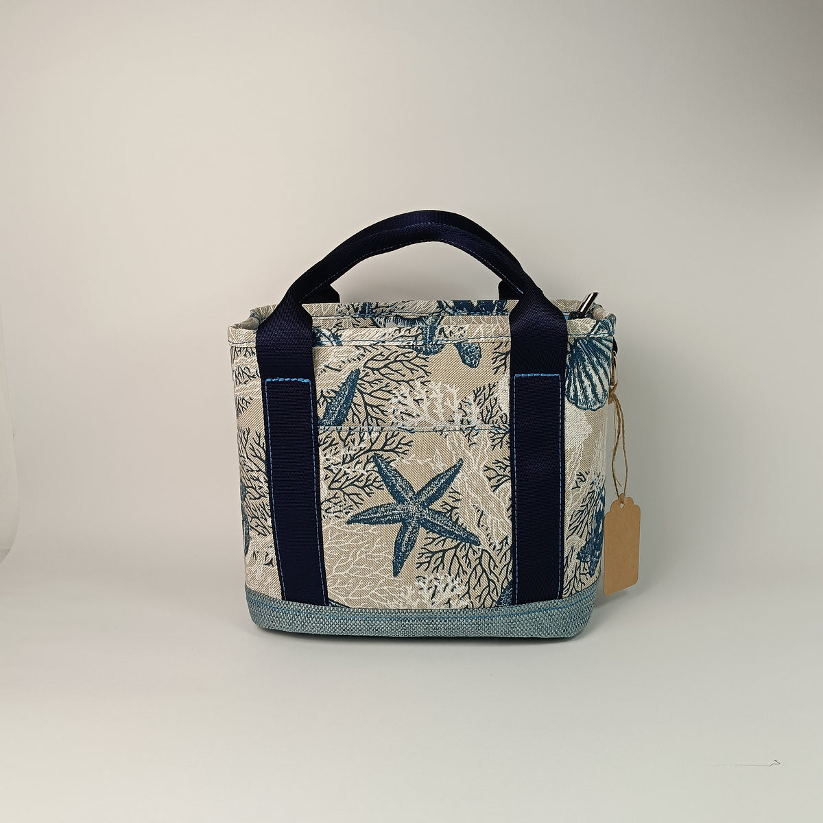 ALESSANDRA - Borsa a mano con tracolla e stampa mare