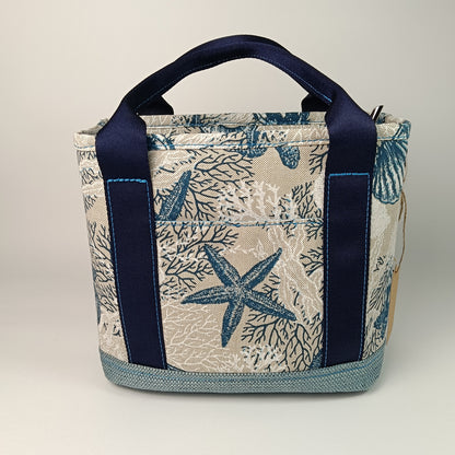 ALESSANDRA - Borsa a mano con tracolla e stampa mare