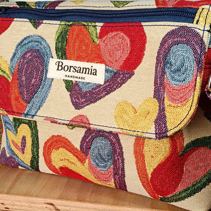 SYRIA - Borsa a tracolla da donna fatta a mano - Prodotto artigianale