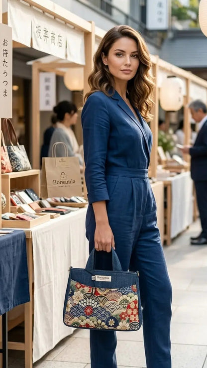 ESTER - Borsa strutturata grande fatta a mano - Prodotto artigianale