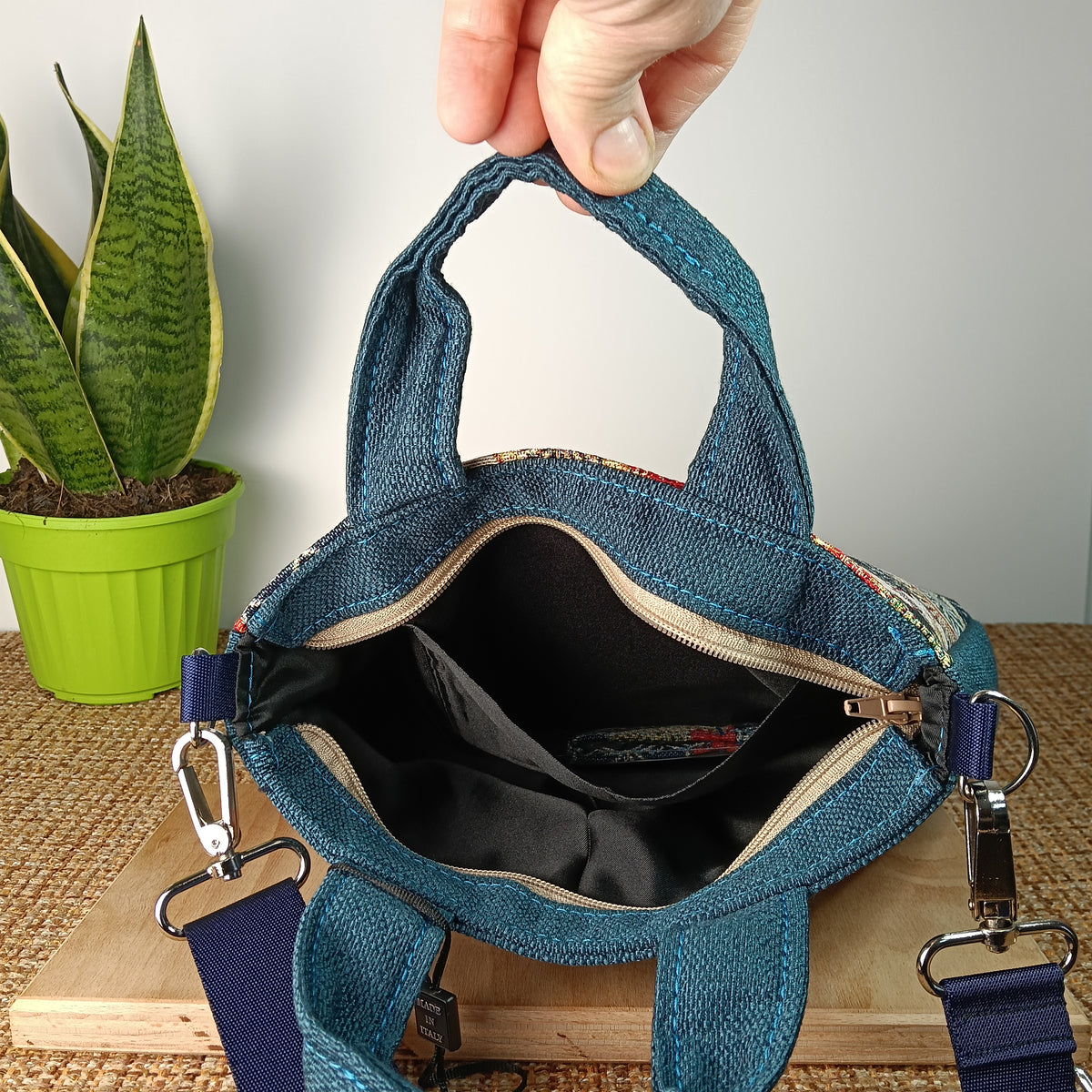 ESTER - Borsa strutturata grande fatta a mano - Prodotto artigianale