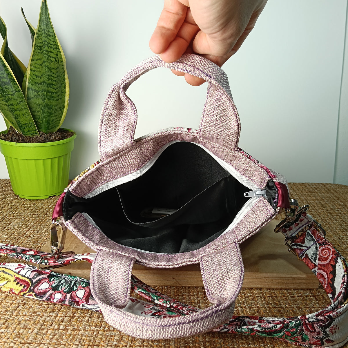 ESTER - Borsa strutturata grande fatta a mano - Prodotto artigianale