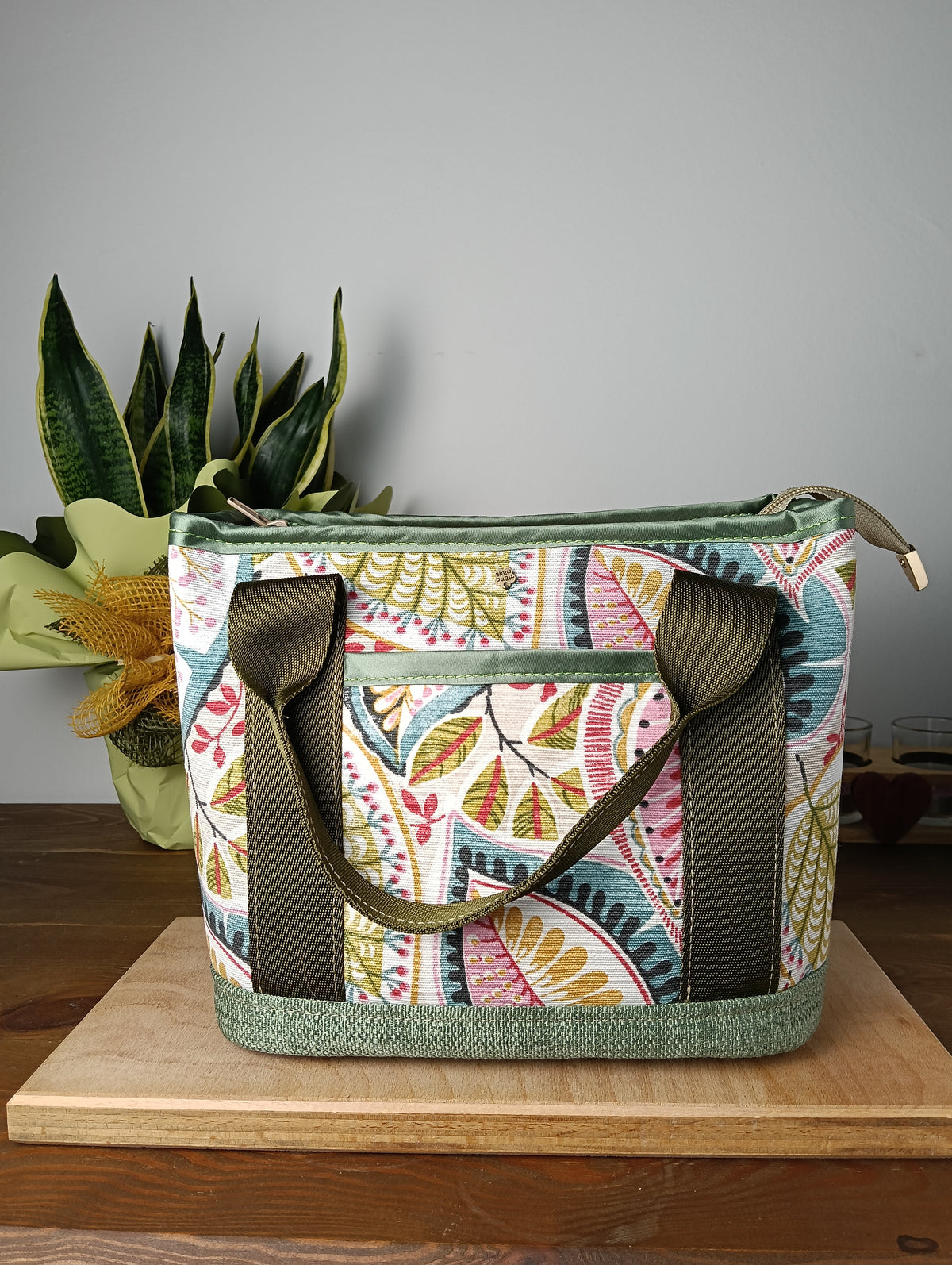 ALESSANDRA - Borsa a mano con tracolla e stampa floreale