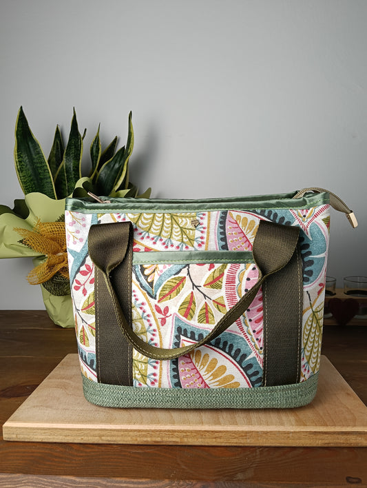 ALESSANDRA - Borsa a mano con tracolla e stampa floreale