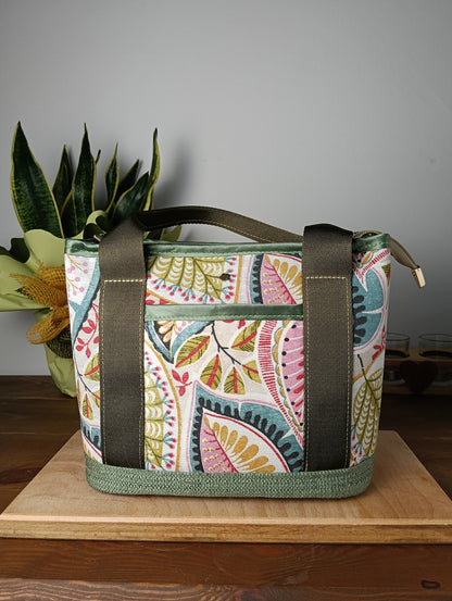 ALESSANDRA - Borsa a mano con tracolla e stampa floreale