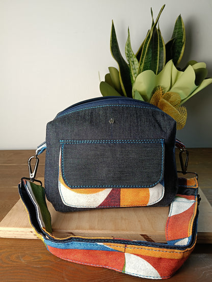 CELESTE - Borsa a tracolla da donna fatta a mano - Prodotto artigianale