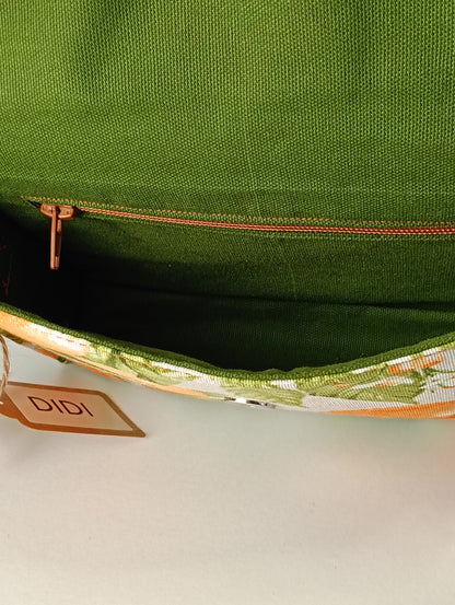 DIDI- Borsa fatta a mano modello tracolla stampa arance - Prodotto artigianale