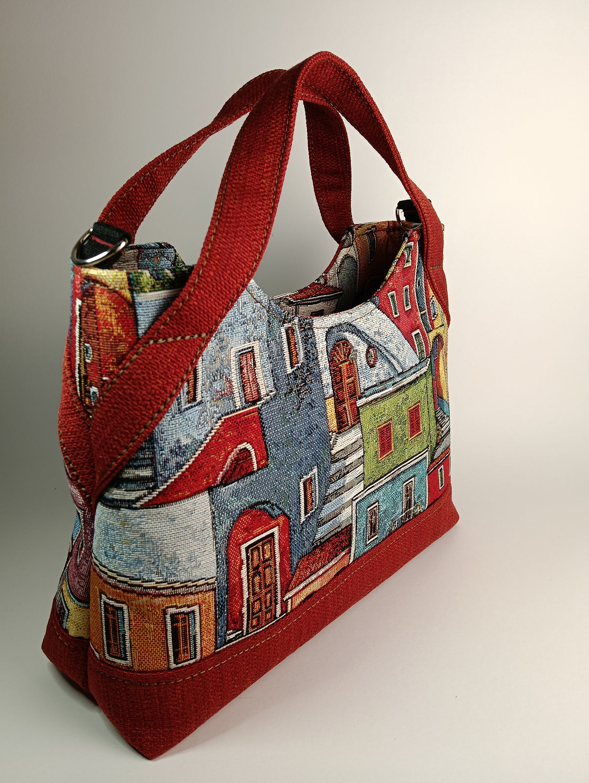 ELEONORA - Borsa a mano con tracolla fatta a mano - Prodotto artigianale