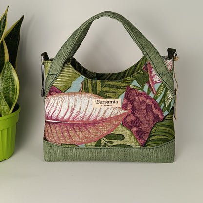 ELEONORA - Borsa a mano con tracolla fatta a mano - Prodotto artigianale
