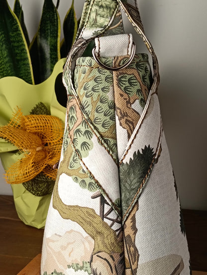 ELEONORA - Borsa a mano con tracolla fatta a mano - Prodotto artigianale