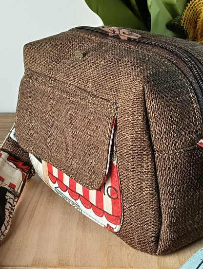 CELESTE - Borsa a tracolla da donna fatta a mano - Prodotto artigianale