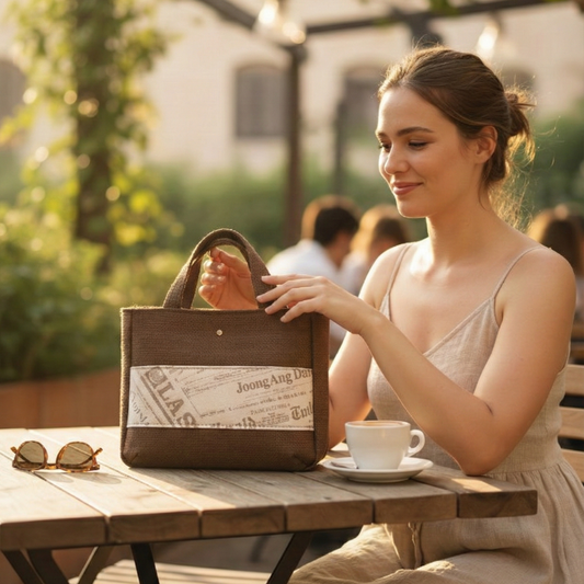 IRIS - Borsa tote bag fatta a mano - Prodotto artigianale