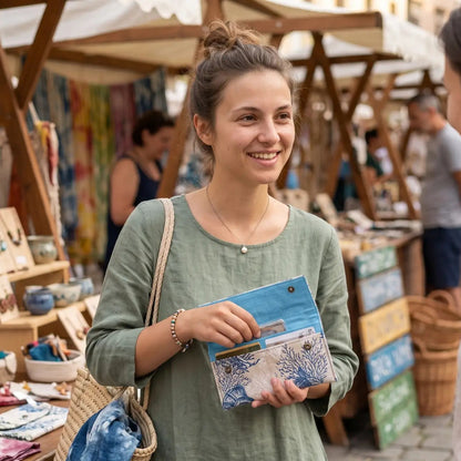 PORTAFOGLIO - Coordinabile con borsa fatto a mano - Prodotto artigianale