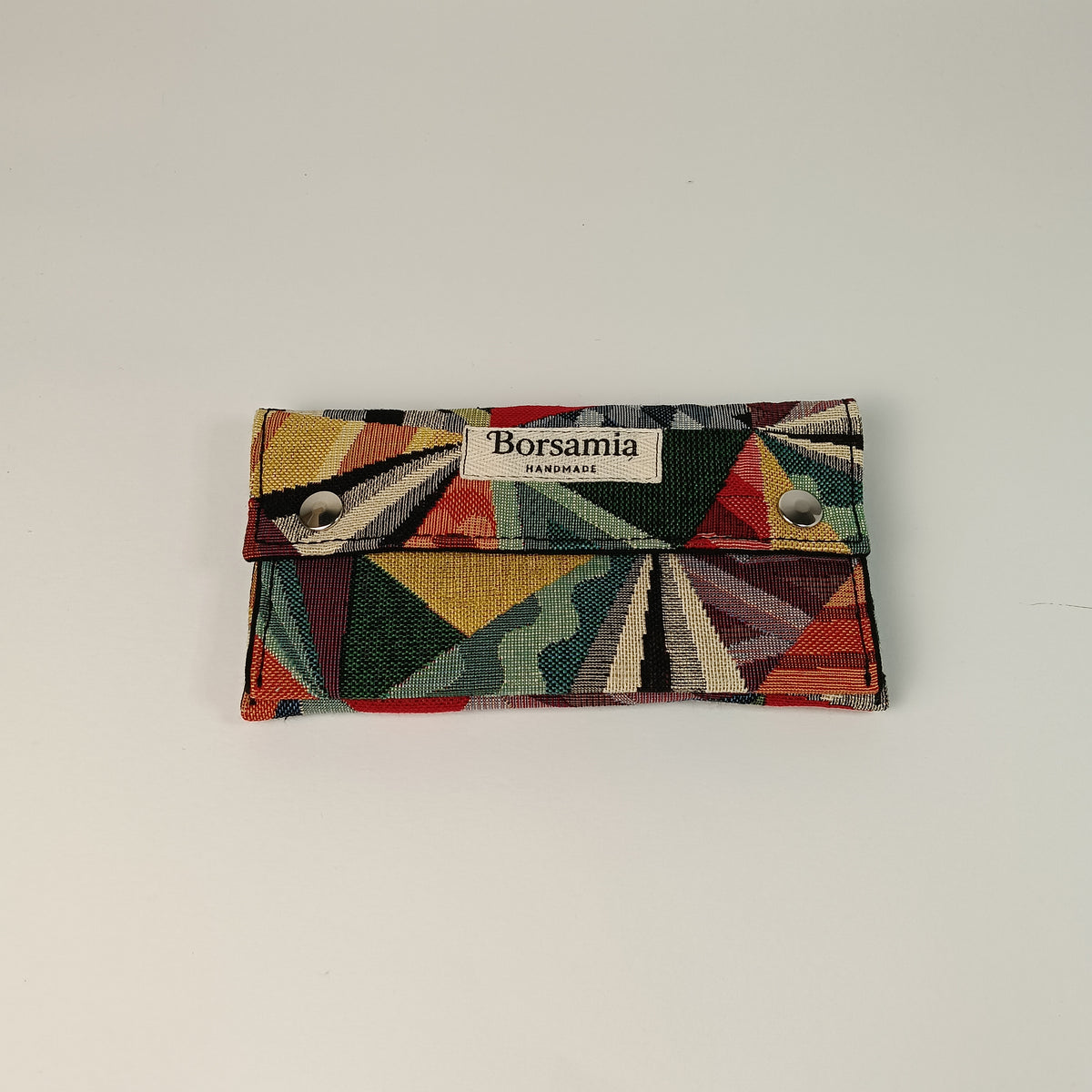 PORTAFOGLIO - donna in tessuto jacquard geometrico