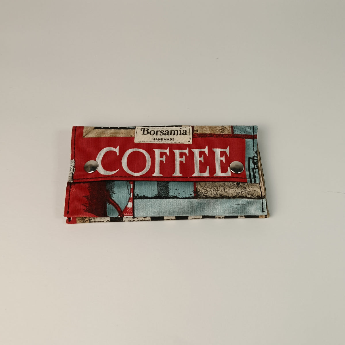 PORTAFOGLIO - donna in tessuto con stampa caffè