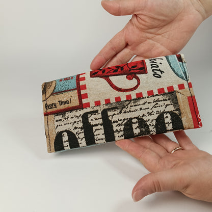 PORTAFOGLIO - Coordinabile con borsa fatto a mano - Prodotto artigianale