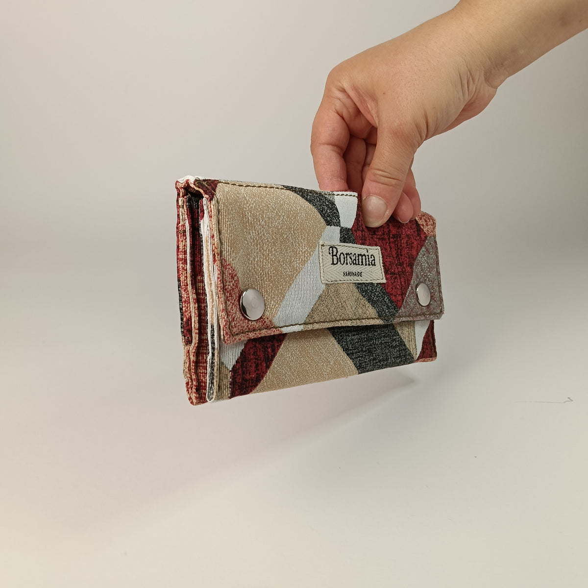 PORTAFOGLIO - donna in tessuto con stampa geometrica