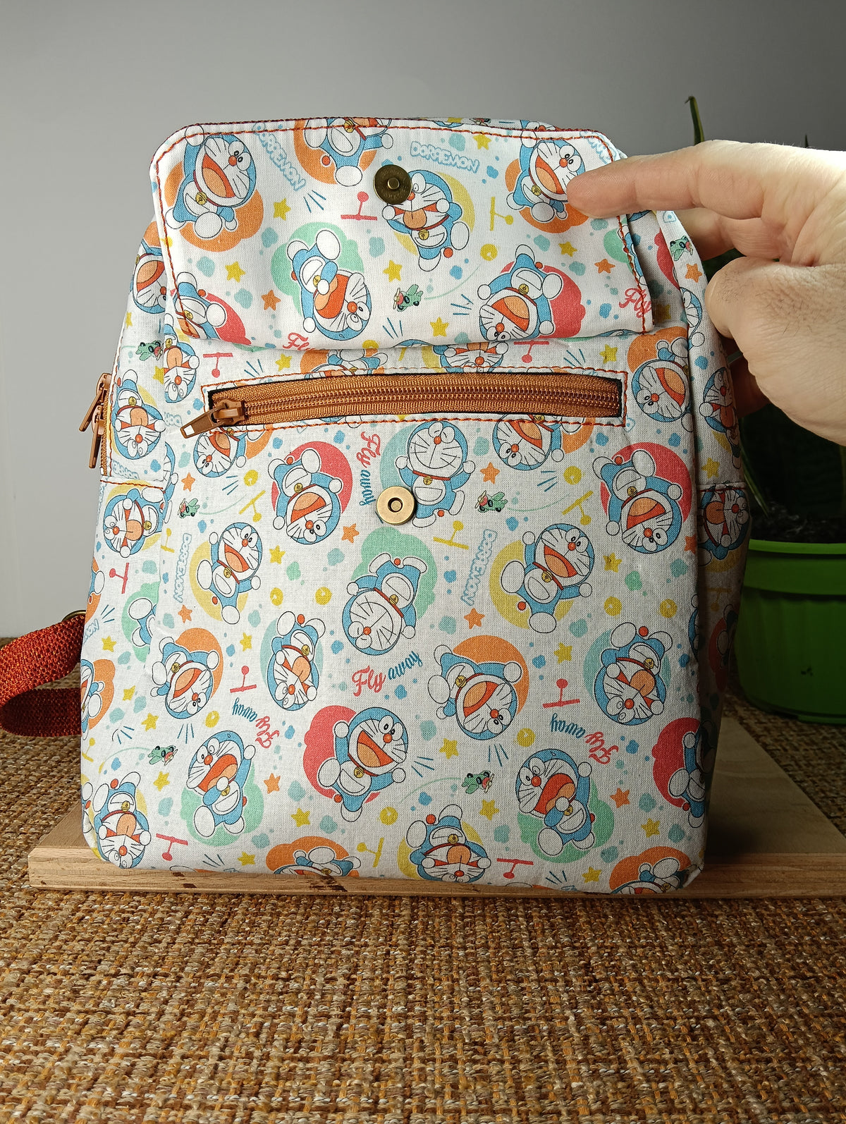 EMILIA - Zaino fatto a mano per bambino con astuccio - prodotto artigianale