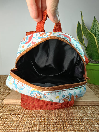 EMILIA - Zaino fatto a mano per bambino con astuccio - prodotto artigianale