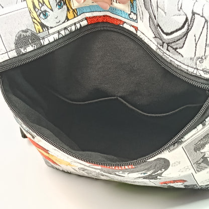 EMMA - Zaino Manga Giapponese in Jacquard Gobelin - Zaino Artigianale Multitasche