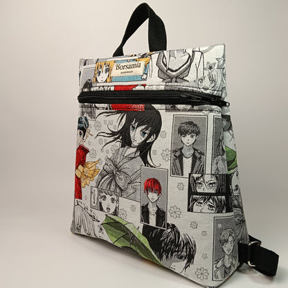 EMMA - Zaino Manga Giapponese in Jacquard Gobelin - Zaino Artigianale Multitasche