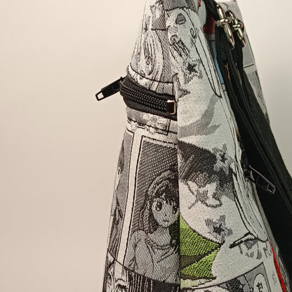 EMMA - Zaino Manga Giapponese in Jacquard Gobelin - Zaino Artigianale Multitasche