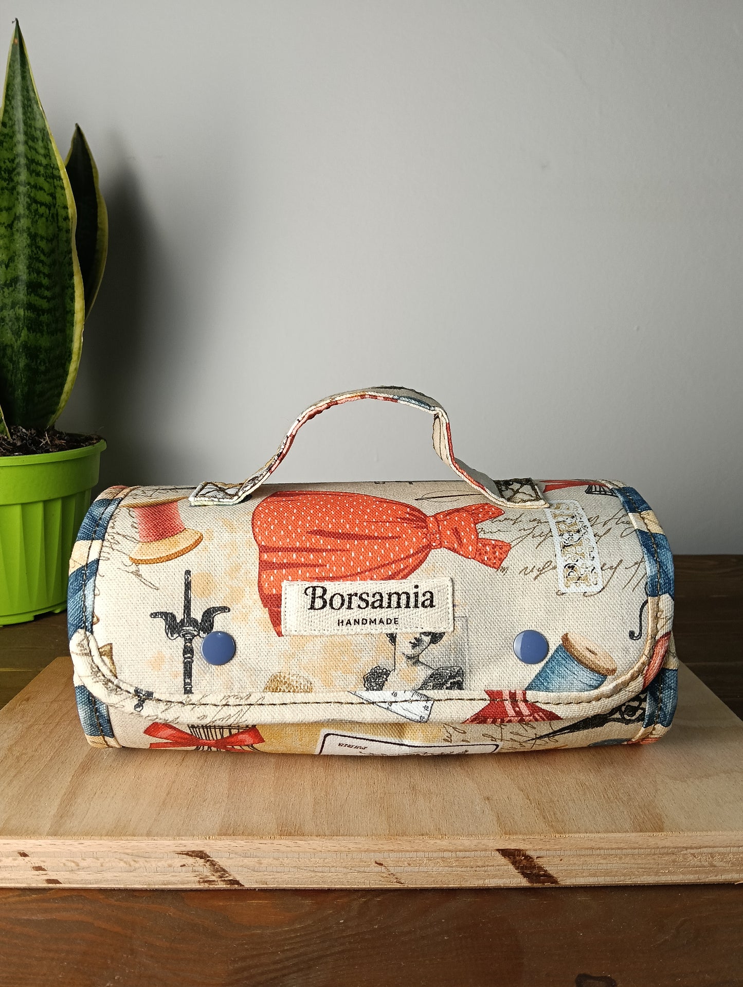 BEAUTY CASE – Handgemachter, aufrollbarer Organizer – Handarbeit