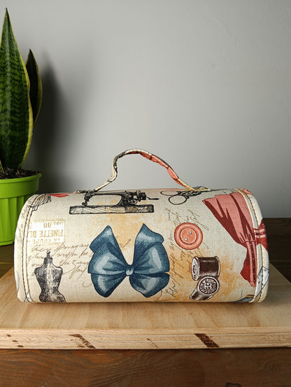 BEAUTY CASE – Handgemachter, aufrollbarer Organizer – Handarbeit