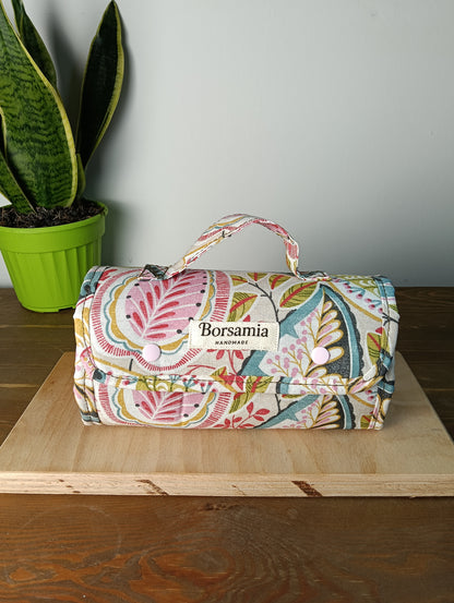 BEAUTY CASE – Handgemachter, aufrollbarer Organizer – Handarbeit