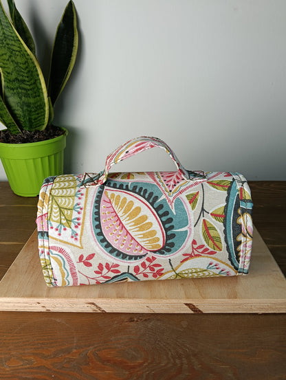 BEAUTY CASE – Handgemachter, aufrollbarer Organizer – Handarbeit