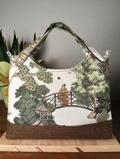 ELEONORA - Handtasche mit Schulterriemen, handgefertigt - Handwerksprodukt