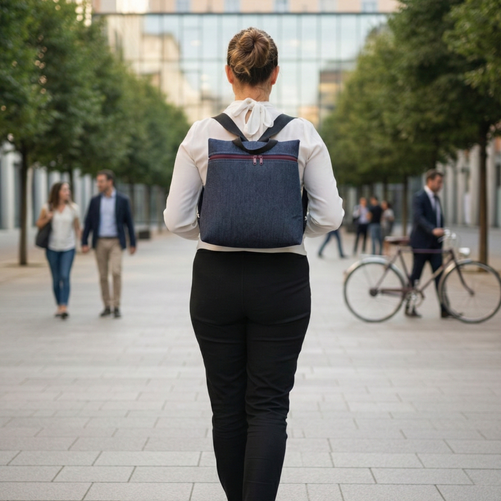 EMMA - Damenrucksack handgefertigt - Handwerkliches Produkt