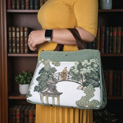 ESTER - Large structured handmade bag - Artisan product