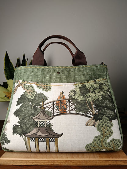 ESTER - Large structured handmade bag - Artisan product