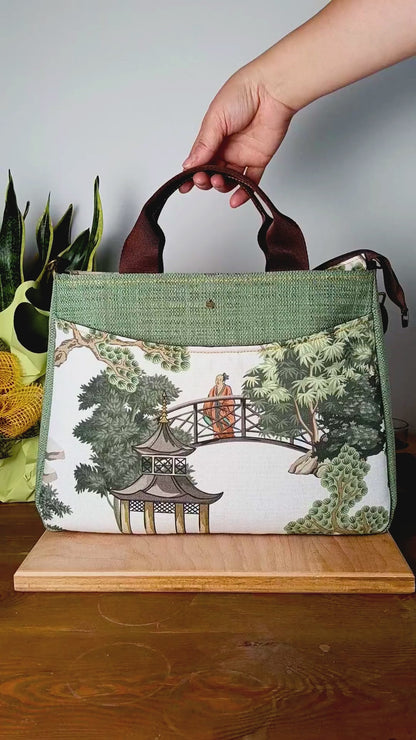 ESTER - Large structured handmade bag - Artisan product