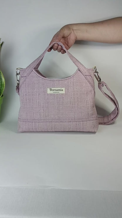 ELEONORA - Borsa a mano con tracolla fatta a mano - Prodotto artigianale